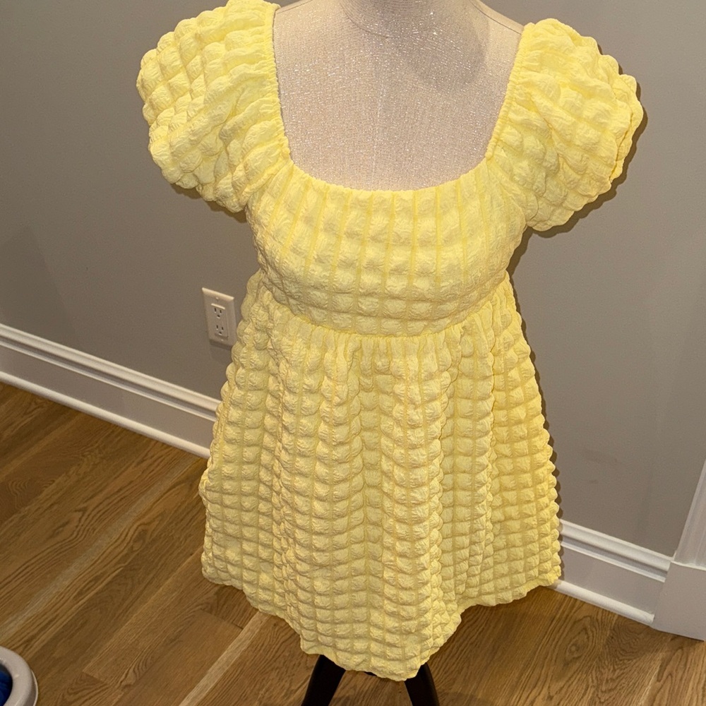 BUCKETLIST Sunny Yellow Textured Fabric